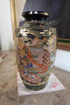 Japonská váza Satsuma Znaèená