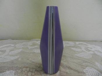 Fialová váza s pruhy, brusel - J. Marek, Royal Dux Fialová váza s pruhy, brusel - J. Marek, Royal Dux