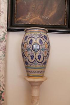 Velká váza Deruta. Značená. Ruční malba. Výška 45 